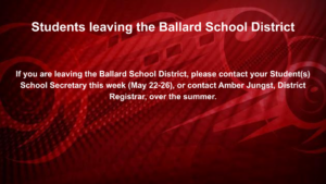 End of the School Year Information