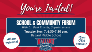 Ballard Social School Community Forum 6