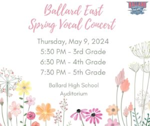 Ballard East Spring Concerts